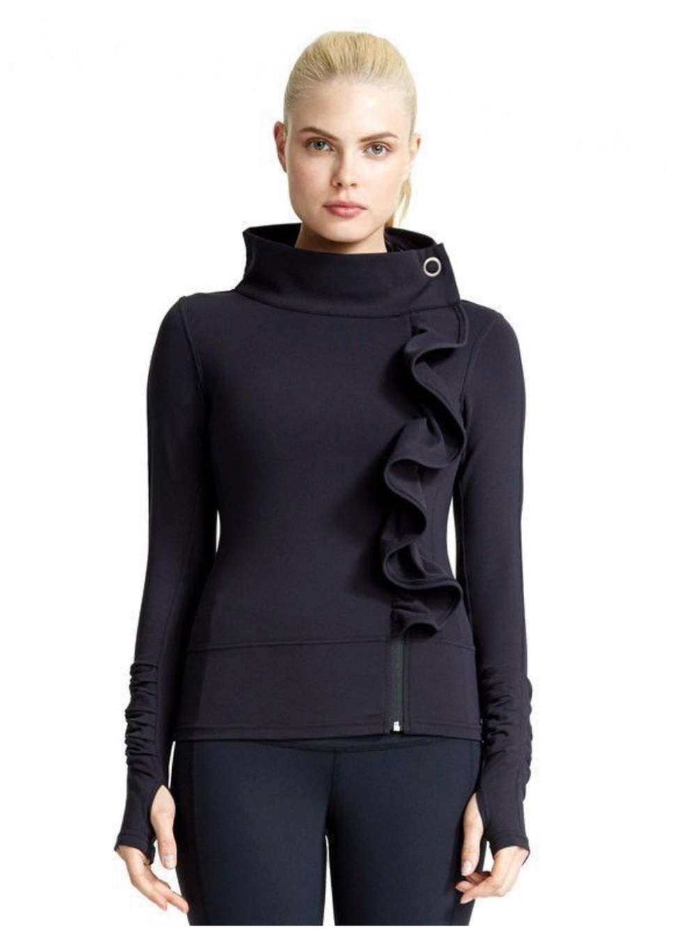 Karma Athletic San Suu asymmetrical ruffle jacket